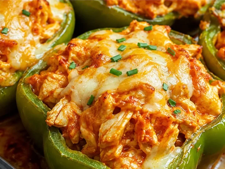Buffalo Chicken Stuffed Peppers