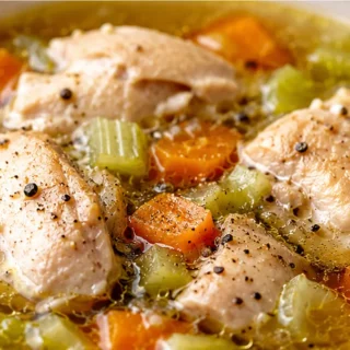 Cozy Chicken Broth Bowl
