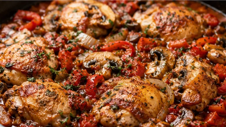 One-Pan Chicken Cacciatore