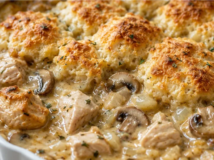 Golden Chicken Cobbler