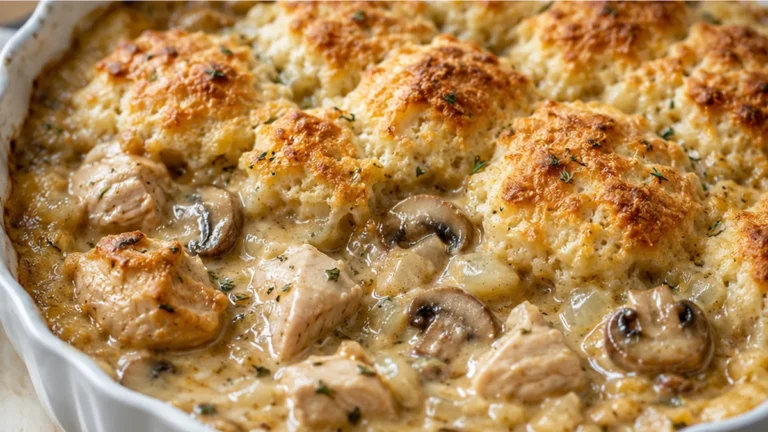 Golden Chicken Cobbler
