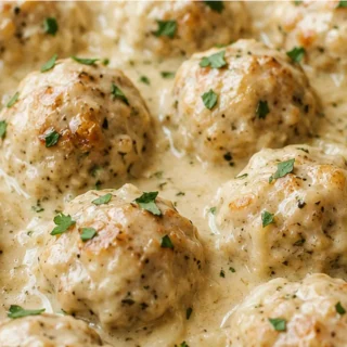 Creamy Chicken Meatballs
