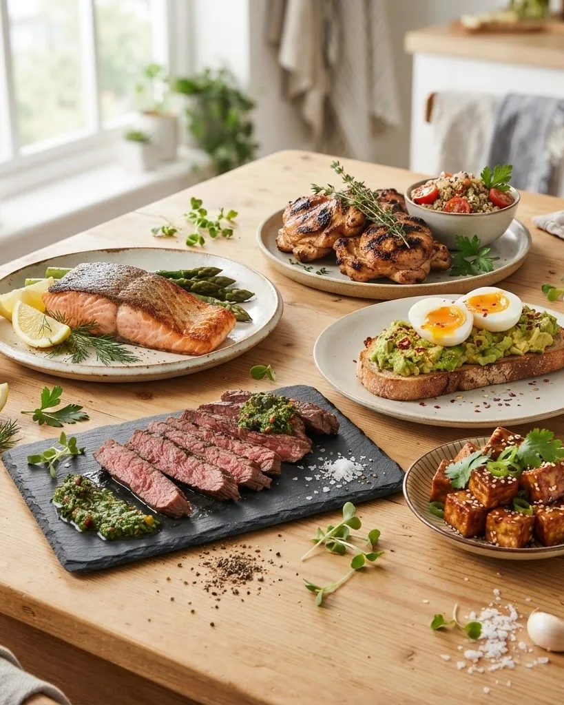 Detail view of fast Recipes Grouped by Protein