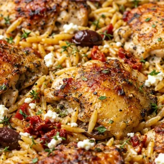 Greek Chicken & Orzo - Easy One-Pan Meal