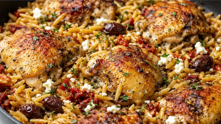 Greek Chicken & Orzo – Easy One-Pan Meal