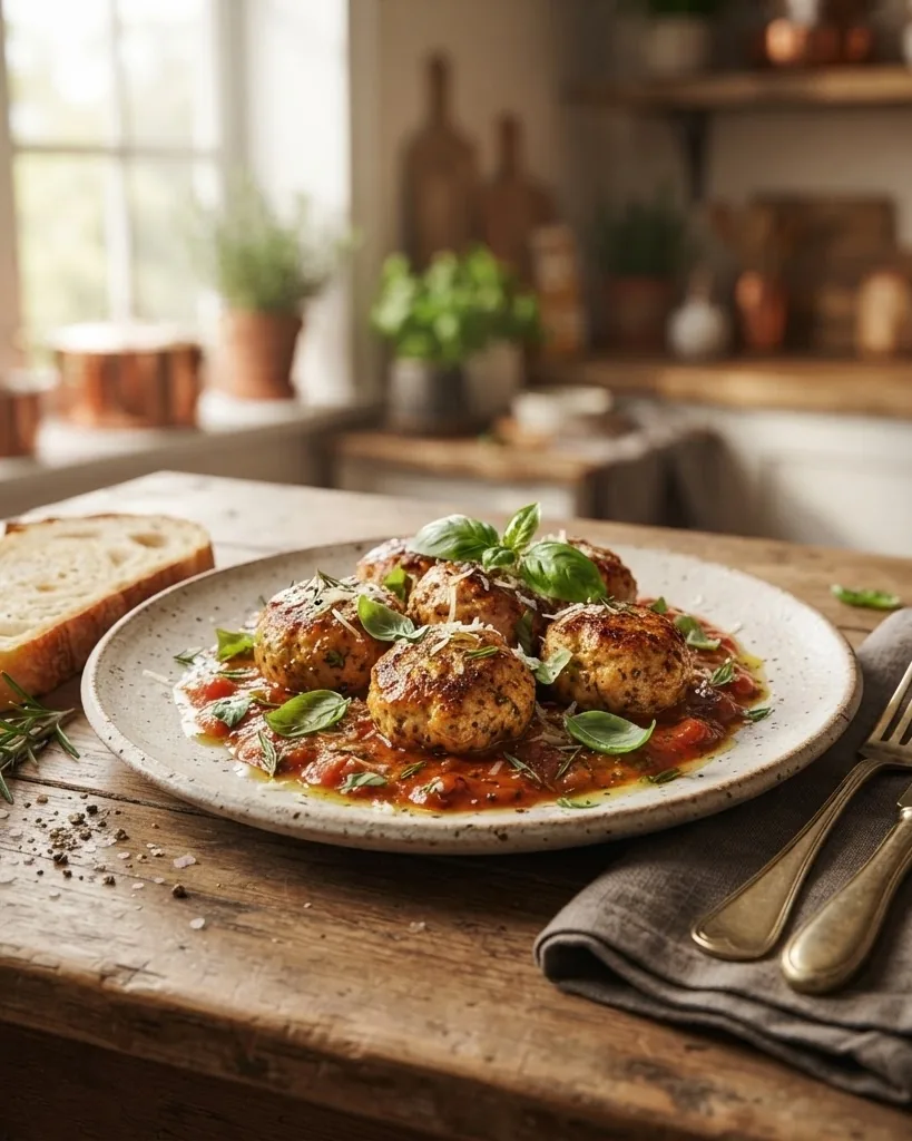 Detail view of what's a good recipe for ground chicken: five that beginners nail first try