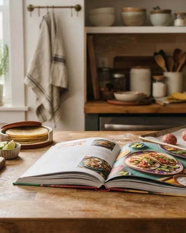 Detail view of meatballs, tacos, burgers and bowls: the recipe playbook by shape