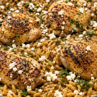 One-Pot Lemon Pepper Chicken & Orzo - one pot lemon pepper chicken