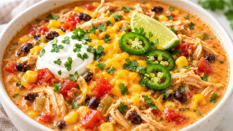 Spicy Chicken Taco Soup