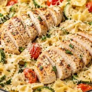 Chicken Primavera Pasta: A Weeknight Favorite! - chicken pasta - Chicken pasta primavera: Make this quick and easy one-skillet meal in under 45 minutes! Tender