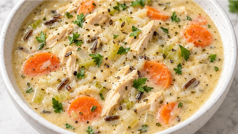 Golden Chicken & Rice Soup