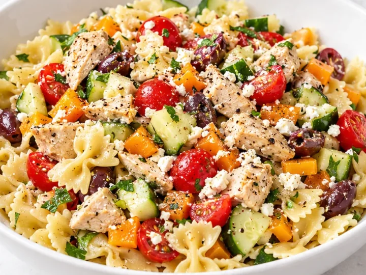 Greek Chicken Pasta Salad